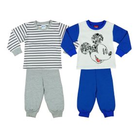 Disney Mickey fiú páros hosszú pizsama szett (2db)