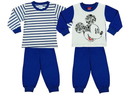 Disney Mickey fiú páros hosszú pizsama szett (2db)