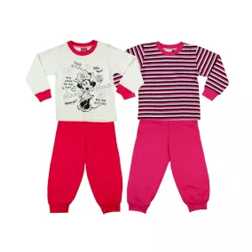 Disney Minnie lányka páros hosszú pizsama szett (2
