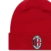 Milan sapka kötött felnőtt visszahajtós piros NEW ERA