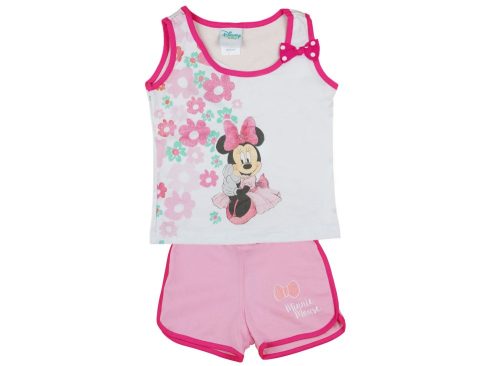 Disney Minnie lányka 2 részes virágos trikó/short 