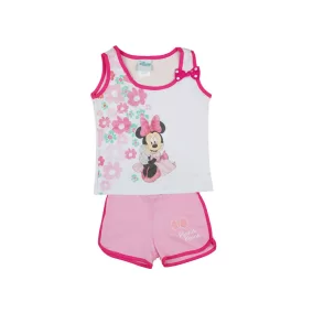 Disney Minnie lányka 2 részes virágos trikó/short 