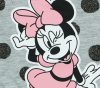 Disney Minnie pöttyös-csillámos rövid ujjú baba body szürke