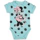 Disney Minnie pöttyös-csillámos rövid ujjú baba body kék