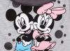 Disney Minnie és Mickey mintás ujjatlan lányka rugdalózó fodros