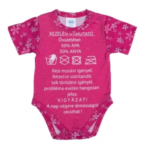 Fiú feliratos rövid ujjú kombidressz Verda