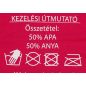 "Kezelési útmutató" feliratos ujjatlan baba body pink