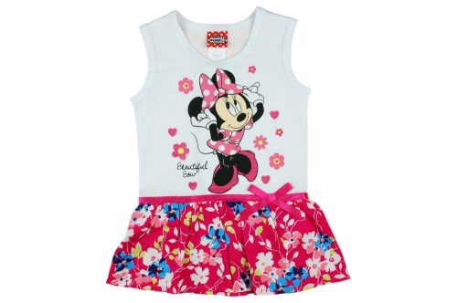 Disney Minnie lányka ujjatlan, alul virágos ruha