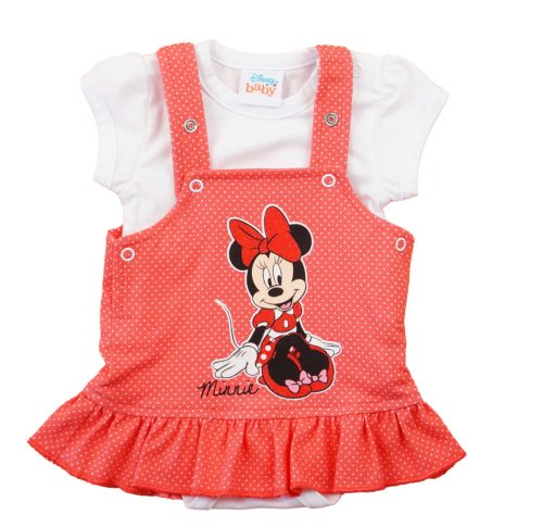 Disney Minnie 2 részes, kantáros szoknyás baba szett
