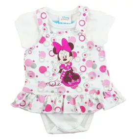 Disney Minnie 2 részes, kantáros szoknyás baba szett