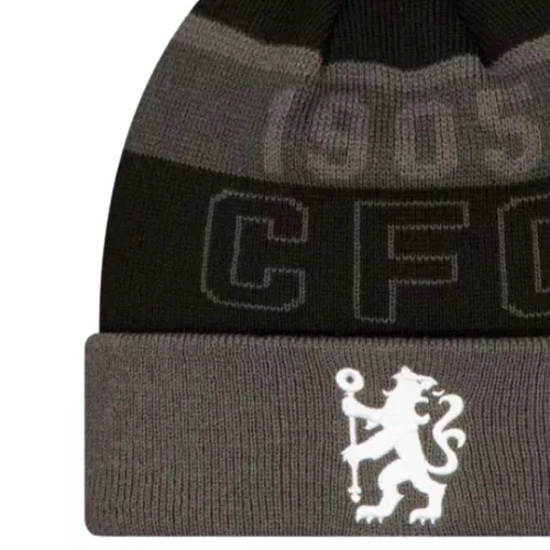 Chelsea sapka kötött New Era szürke csíkos