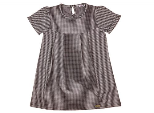 Kockás rövid ujjú lányka ruha