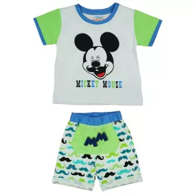 Disney Mickey bajusz mintás 2 részes fiú nyári szett