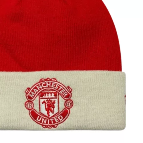 Manchester United sapka kötött New Era felnőtt pompomos piros