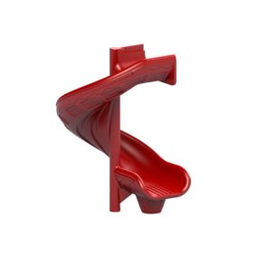   Csúszda spirál piros 150 cm beülőmagassághoz KÖZTERÜLETI