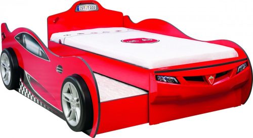 Cilek COUPE autós ágy - kihúzható vendégággyal (90