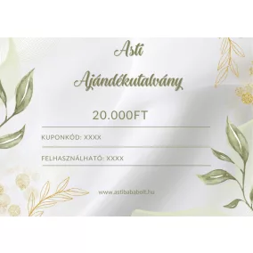 Asti ajándékutalvány - 20.000 Ft értékű