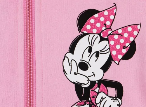 Disney Minnie belül bolyhos, cipzáras kardigán