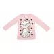 Hosszú ujjú belül bolyhos kislány póló Marie cica mintával