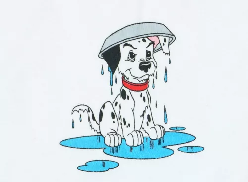 Disney 101 Kiskutya mintás tépőzáras előke