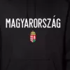 Magyarország pulóver felnőtt kapucnis fekete