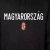 Magyarország pulóver felnőtt kapucnis fekete