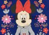 Disney Minnie lányka hosszú ujjú póló virágos| glitteres