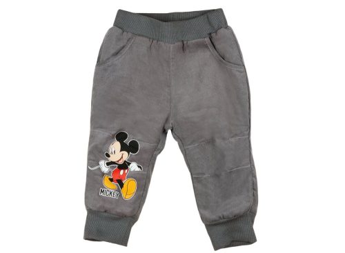 Disney Mickey fiú bélelt kordnadrág 