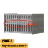 Todi Cube 2- 5 az 1-ben multifunkciós kombi babaágy, kiságy
