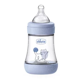   CHICCO Antikólikus cumisüveg Perfect5 150 ml fiú lassú folyású 0m+