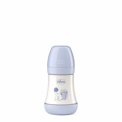 CHICCO Antikólikus cumisüveg Perfect5 150 ml fiú lassú folyású 0m+