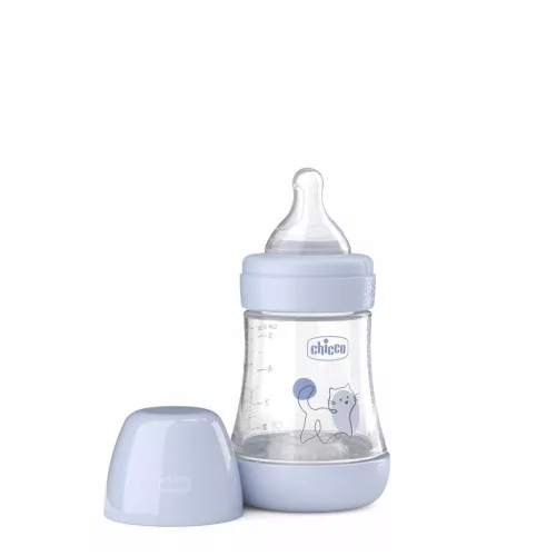 CHICCO Antikólikus cumisüveg Perfect5 150 ml fiú lassú folyású 0m+