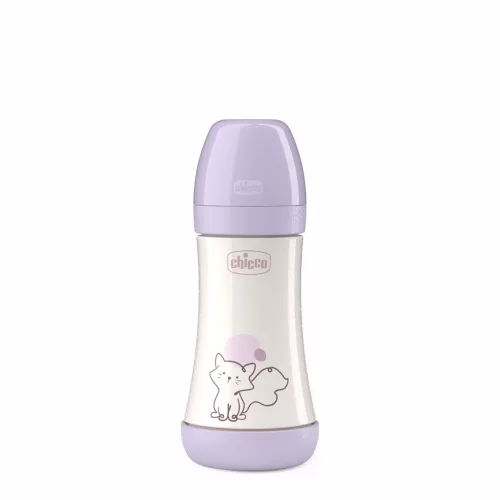 CHICCO Antikólikus cumisüveg Perfect5 240 ml lány közepes folyású 2m+