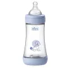CHICCO Antikólikus cumisüveg Perfect5 240 ml fiú közepes áramlás 2m+