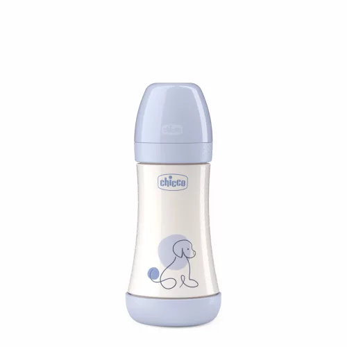 CHICCO Antikólikus cumisüveg Perfect5 240 ml fiú közepes áramlás 2m+