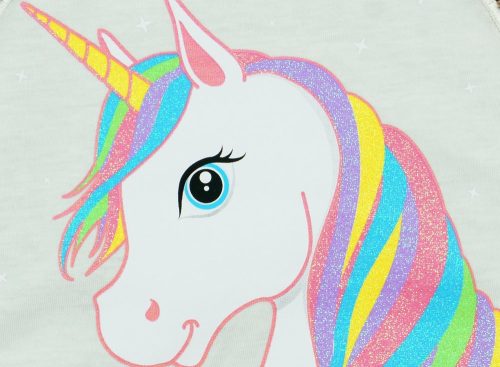 Unikornis lányka kötött pulóver