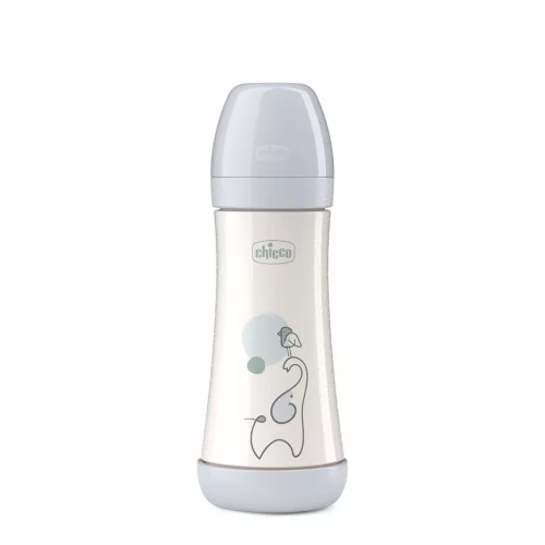 CHICCO Antikólikus cumisüveg Perfect5 300 ml semleges gyors folyású 4m+