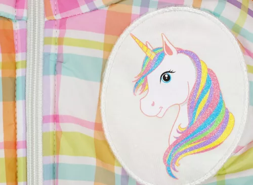 Unikornis lányka bélelt vízlepergetős mellény