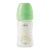 CHICCO Üvegből készült cumisüveg Perfect Easy 150 ml, lassú szilikon áramlás, semleges, 0m+