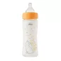   CHICCO Üvegből készült cumisüveg Perfect Easy 240 ml, lassú szilikon áramlás, lányoknak, 0m+
