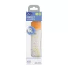 CHICCO Üvegből készült cumisüveg Perfect Easy 240 ml, lassú szilikon áramlás, lányoknak, 0m+