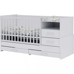   Todi White Bunny - 5 az 1-ben multifunkciós kombi babaágy, kiságy