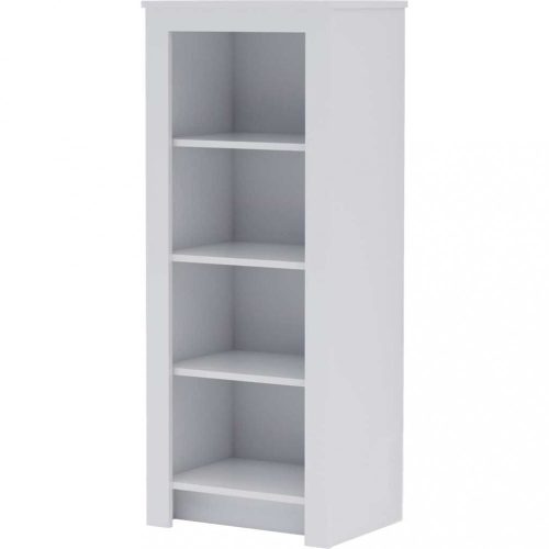 Todi White Bunny - keskeny nyitott polcos szekrény (140 cm magas)