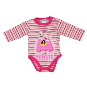 Disney Minnie csíkos hosszú ujjú kombidressz glitterrel
