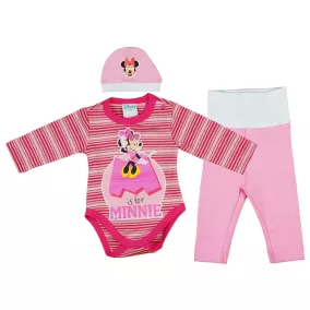 Disney Minnie 3 részes (sapka+nadrág+body) szett g