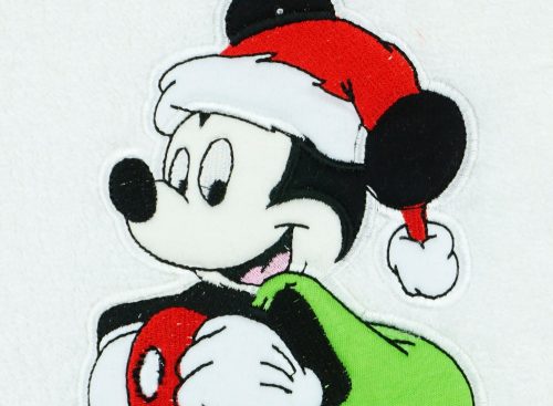 Disney Mickey hímzett frottír törölköző Karácsony 