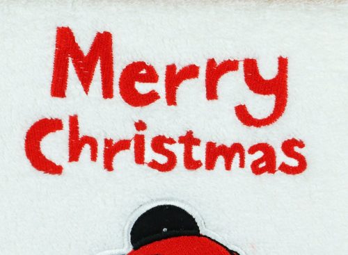 Disney Mickey hímzett frottír törölköző Karácsony 