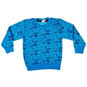 Fiú pulóver vegyes mintákkal (TUR)