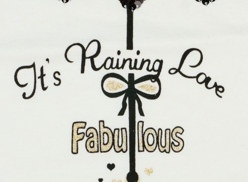 Lányka átsimítós flitteres pulóver Esernyő (TUR)