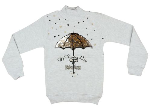 Lányka átsimítós flitteres pulóver Esernyő (TUR)